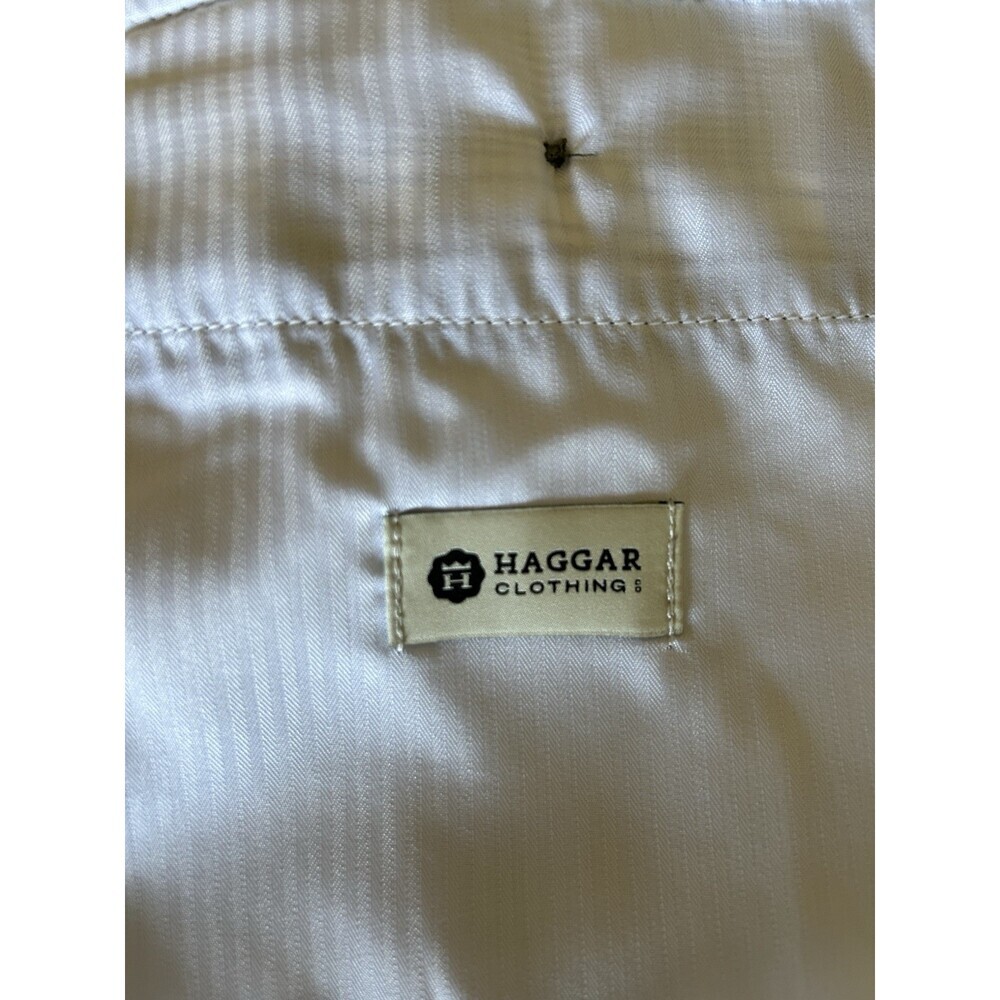 Haggar Sz 38 Men’s Shorts, Blue Plaid, 10” Inseam Adjustable Waist. Nice Quality - Picture 7 of 7